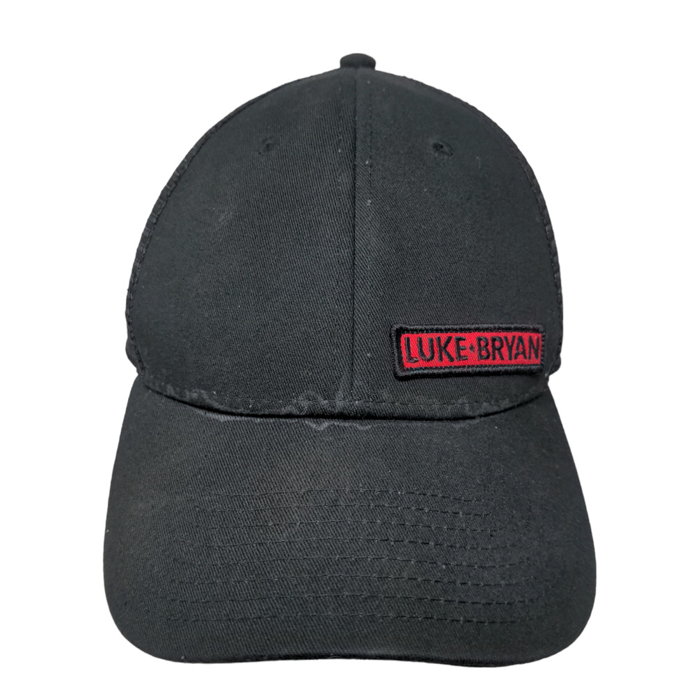 Luke Bryan Men's Snapback Mesh Back Hat Black Adjustable Embroidered Logo